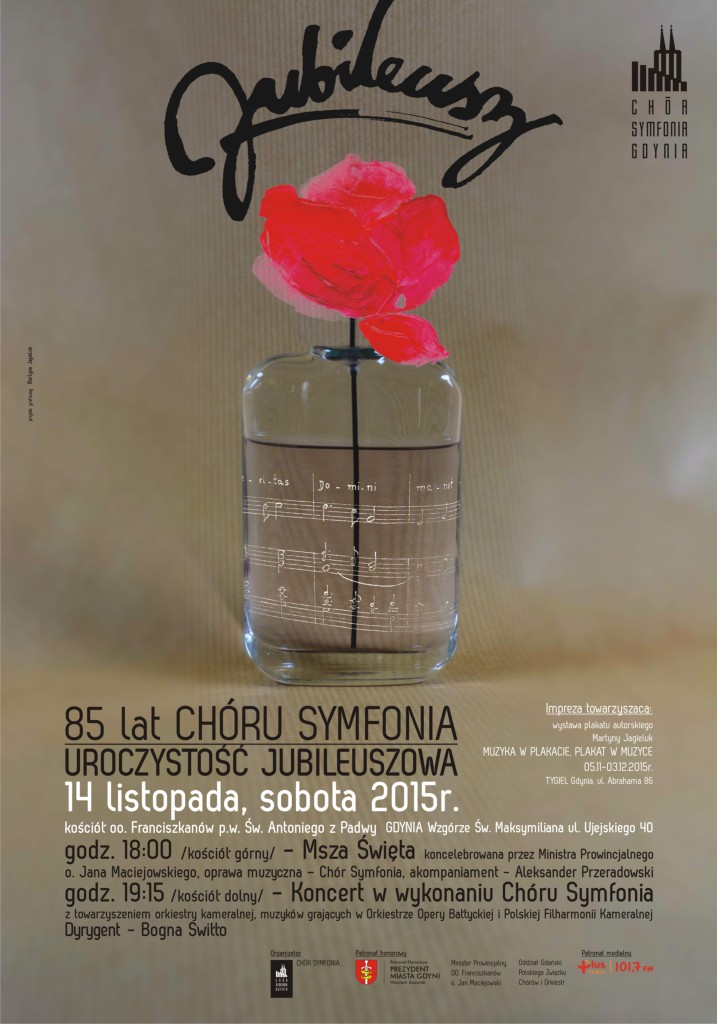 PLAKAT JUBILEUSZOWY CHORU 85.lat 70x100cm ostateczny